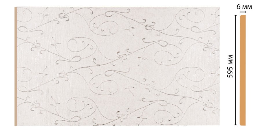 Декоративная панель DECOMASTER N60-20 (595*6*2400мм)